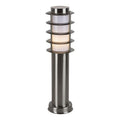 Stainless Steel Grid Pedestal Satin Chrome