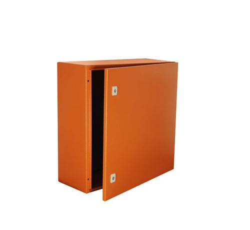 Enclosure Mild Steel 600x600x250mm IP65 Orange