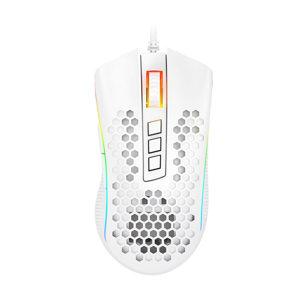 Redragon STORM 12400DPI 7-Button RGB Gaming Mouse - White
