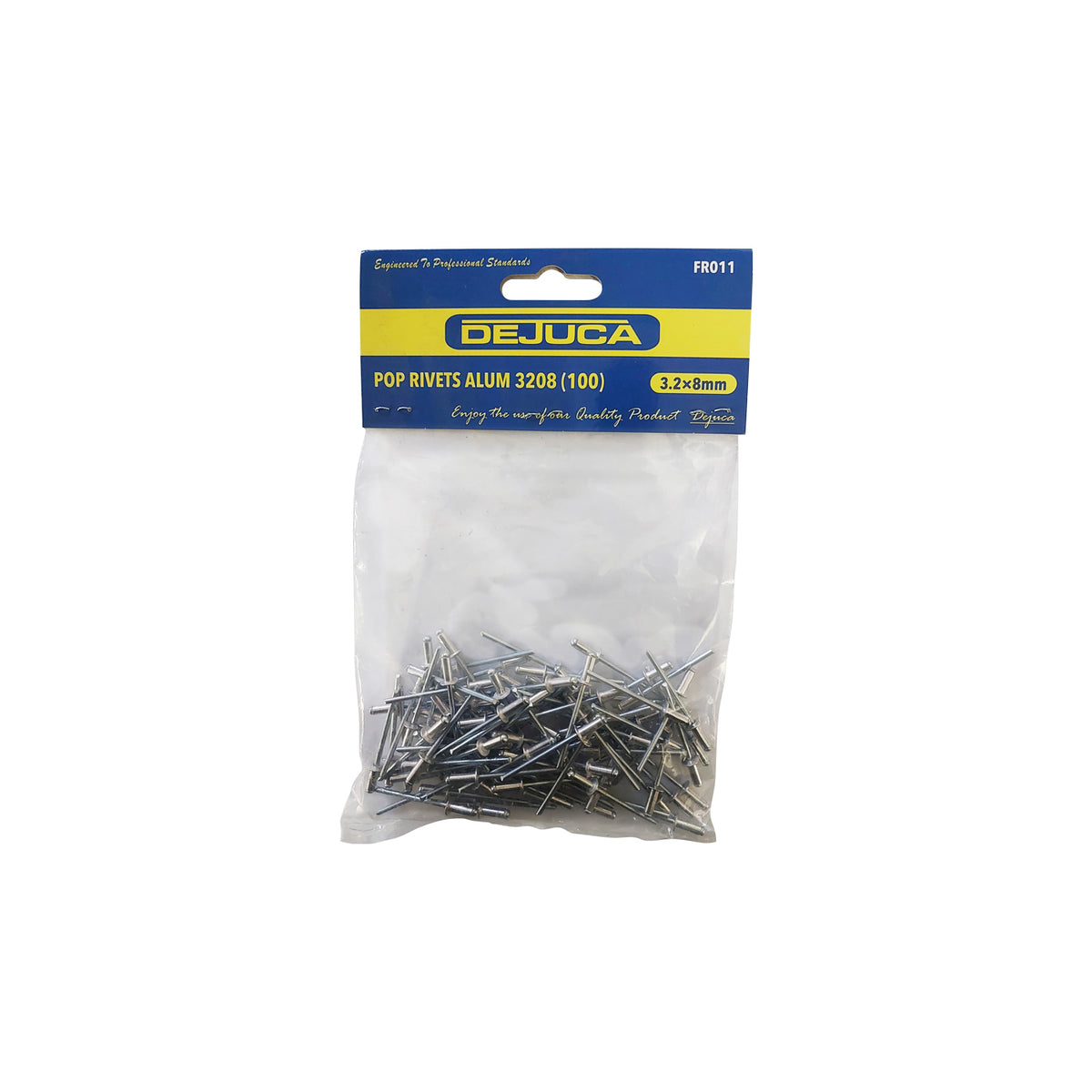 Dejuca - 100 Piece - Aluminium Pop Rivets - 3208