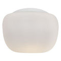 Cheese Square Ceiling Light 200mm White