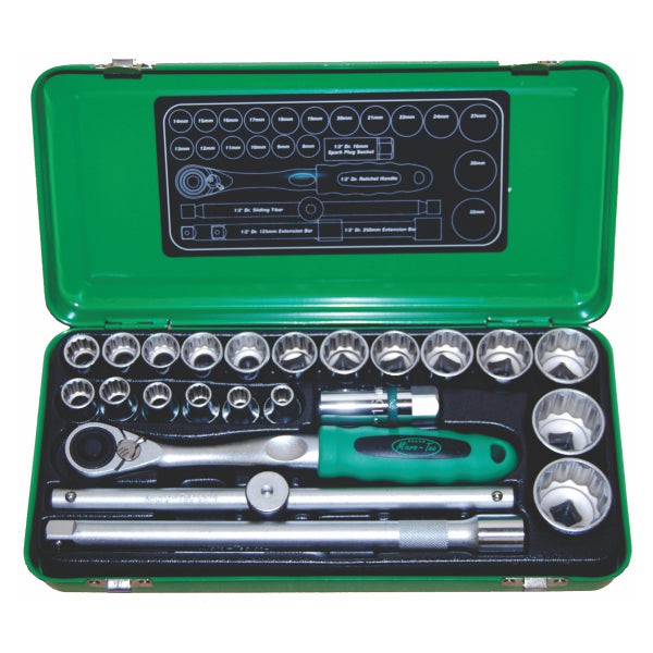 Sockets 1/2 Std 8-32mm 24 Piece