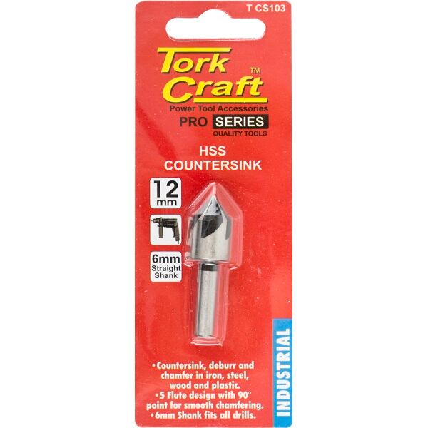 Tork Craft Countersink HSS 12 mm 1/2' 90 Degree