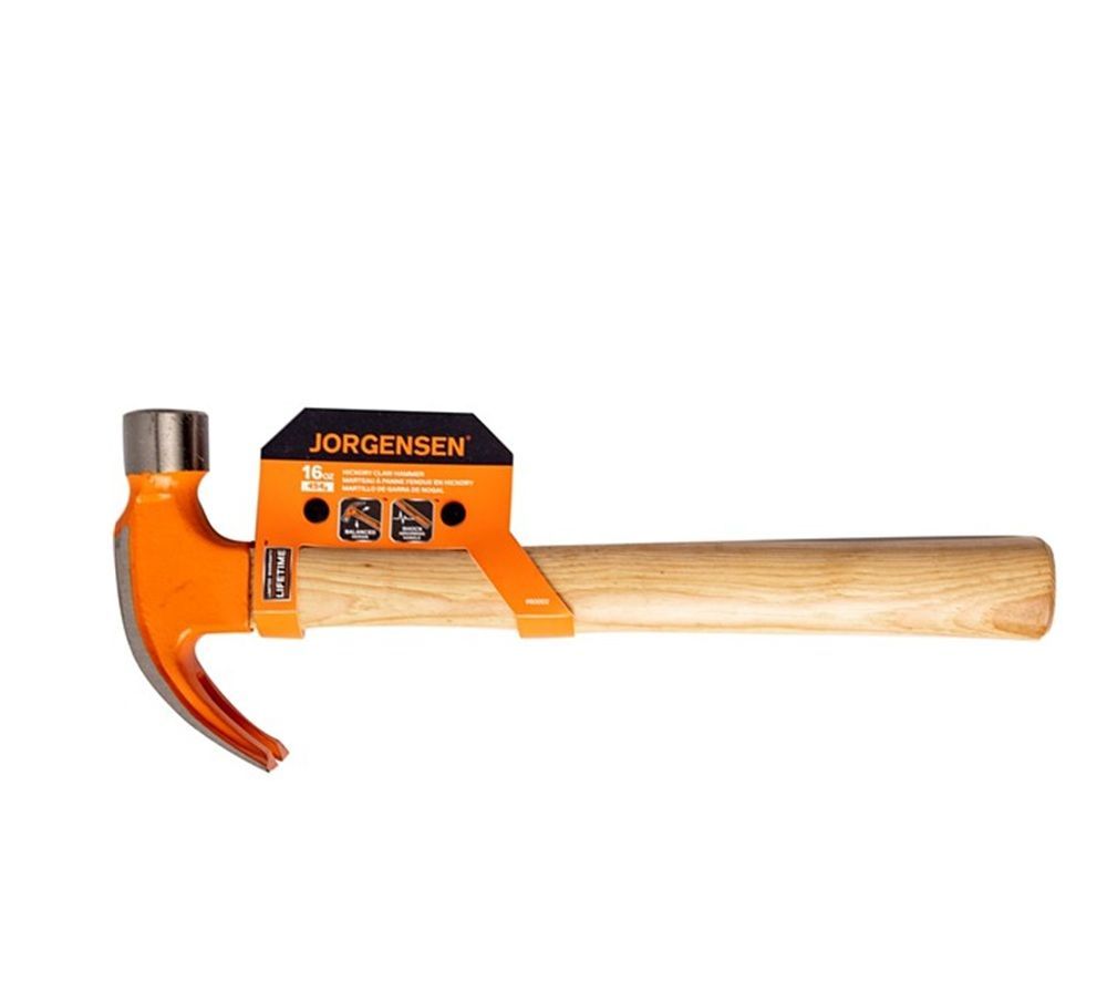 Jorgensen Pony Hammer Claw Hickory 16Oz 280Mm Wooden Handle