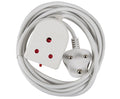 Electricmate 10A 5m Extension Lead - White