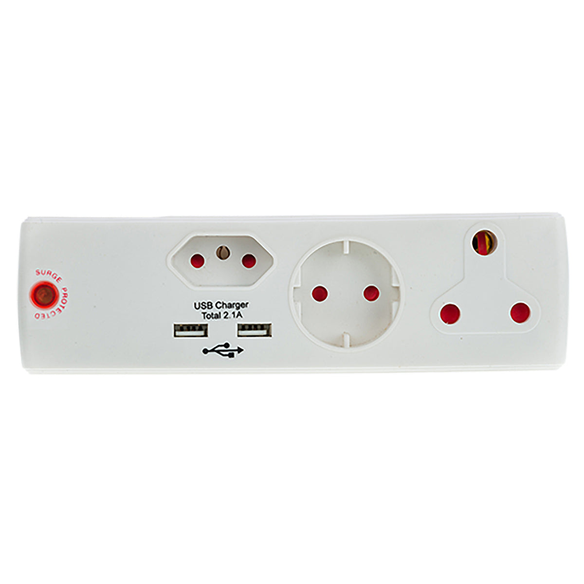 Adaptor - Surge - E/Mate - 1 x 16 Amp - 1 x 5 Amp - 1SK 2 USB