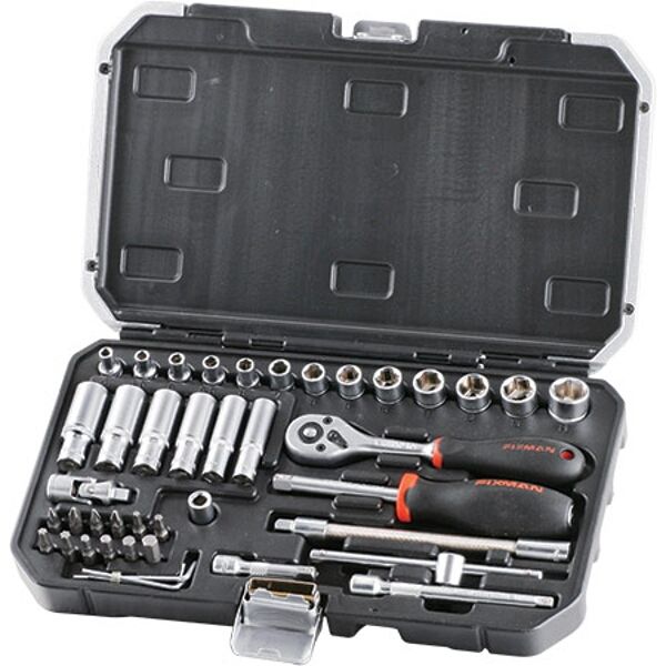 Fixman Socket Drive Set 42 Piece  X 1/4'