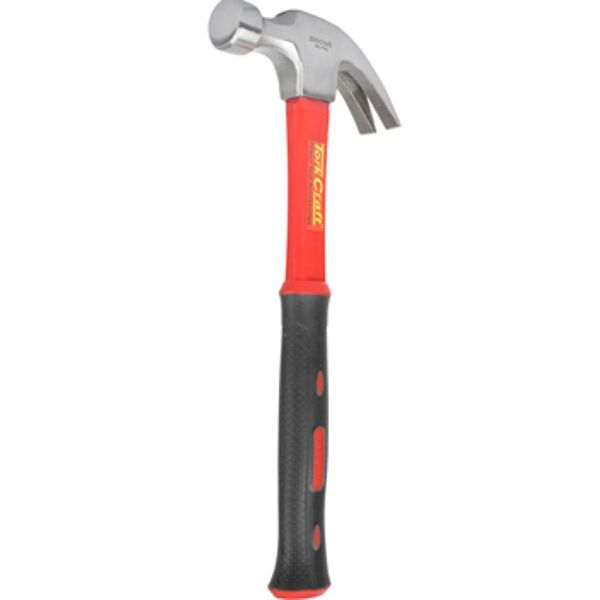 Tork Craft Hammer Claw 570G (20Oz) Fibreglass Handle 295mm & Full Pol Head