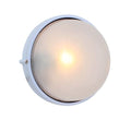 Round Large Plain Bulkhead 240mm White E27