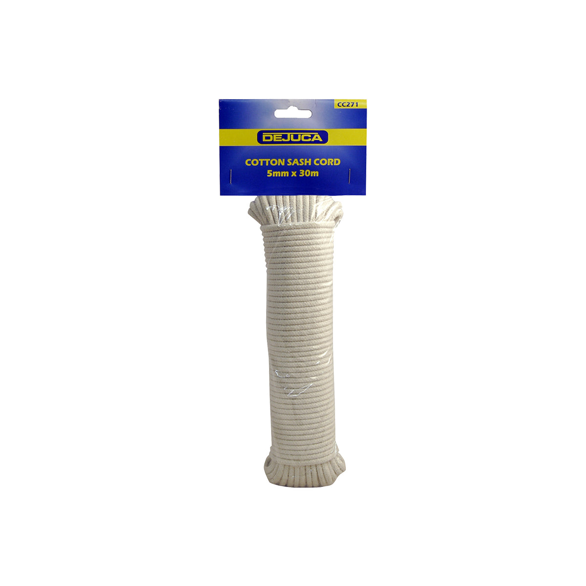 Dejuca - Cotton Sash Cord - 5mm X 30m - Cord - 5mm - (hank)