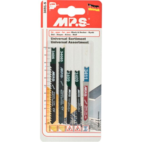 MPS Jigsaw Blade Set 5Piece B&D Shank