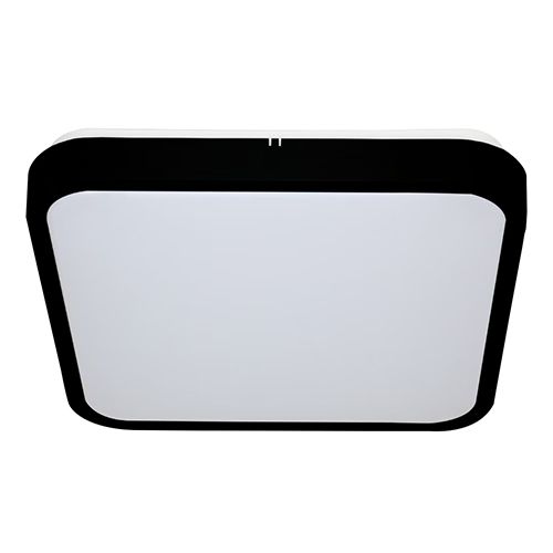 Premium Square Rim Ceiling Light Black LED 18W 3CCT
