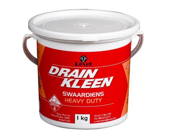 Revet Kleen Heavy Duty Powder Drain Cleaner - 1Kg