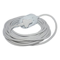 Extension Lead 10Mx1.0Mm White