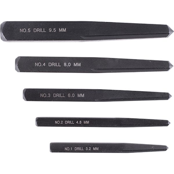 Tork Craft Square Screw Extractor Set 5 Piece