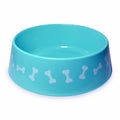 Pet Mall - Dog Or Cat Bowl - Pet Accessories - Large - 25cm - Blue, White