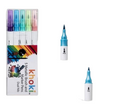 Art+craft dual tip metal brush&fine pen