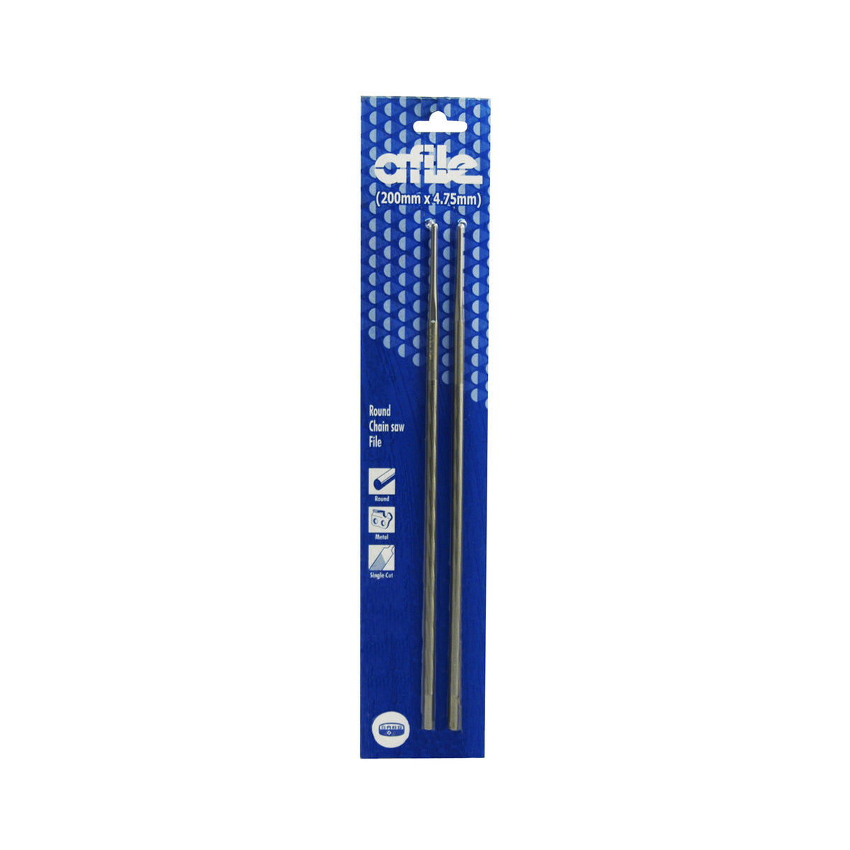Afile - Chainsaw File - Round - 200mm X 4.75mm - 2/card