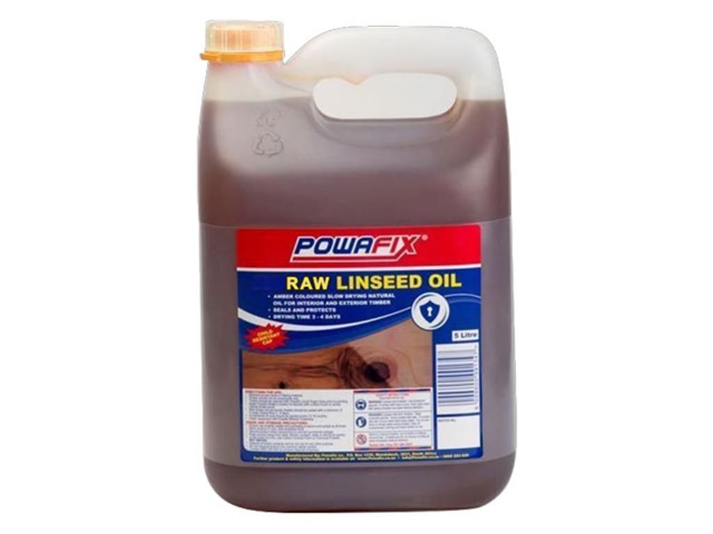 Powafix Raw Linseed Oil - 5L