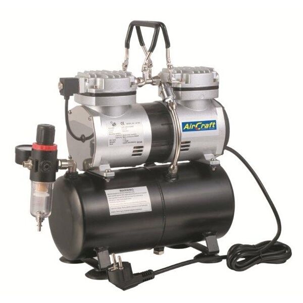 Air Craft Twin Cylinder Mini Air Compressor with Tank