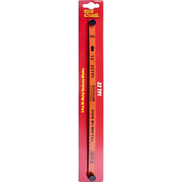 Tork Craft 2 Piece Hacksaw Blade Bi-Metal 32Tx300 Hanging Card