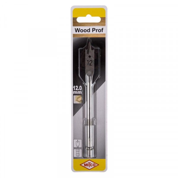 Mitco Wood Flat Drill Bit - 12mm