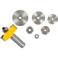 Rabbeting Bit 1 1/2' X 1/16' Depth 9/16' 1/2'Shank X 7 Bearings