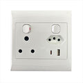 Socket Comb. USB A+C 4x4 White