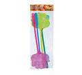 Fly Swatter - Hand-Shaped - Plastic - Assorted Colours - 4 Piece