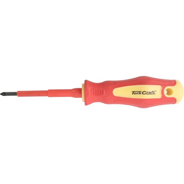Tork Craft Screwdriver Insulated Pozi.No.1 x 80mm Vde