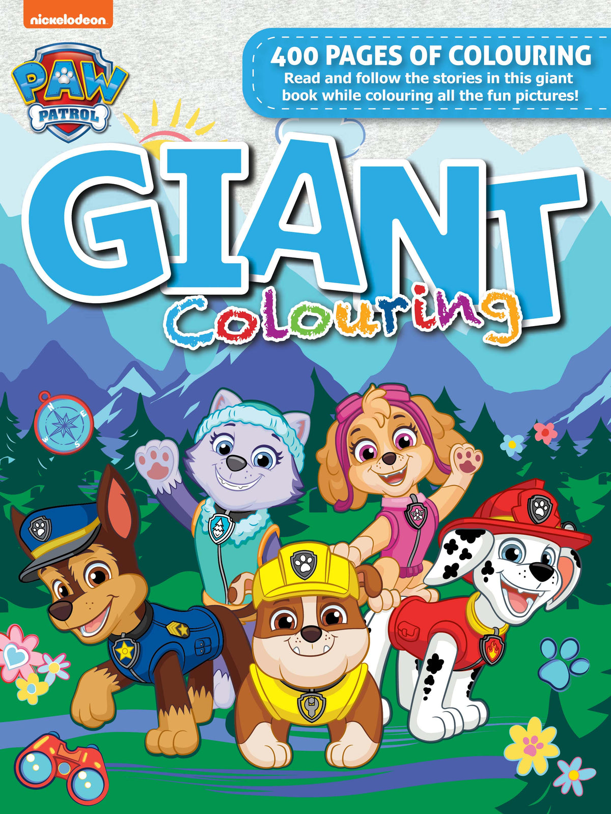 Paw Patrol 400 Page Giant Colouring Book