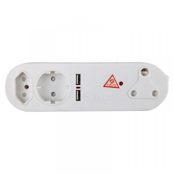 Nexus 2X USB Adaptor - 2 x 5 Amp - 1 x 16 Amp