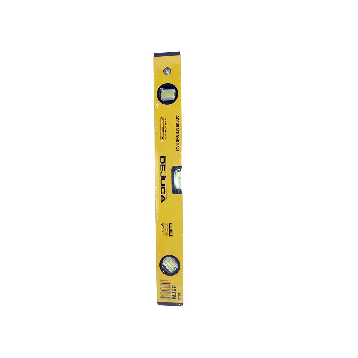 Dejuca - Spirit Level - Aluminum - 3 Vial - 1.5mm - 450mm