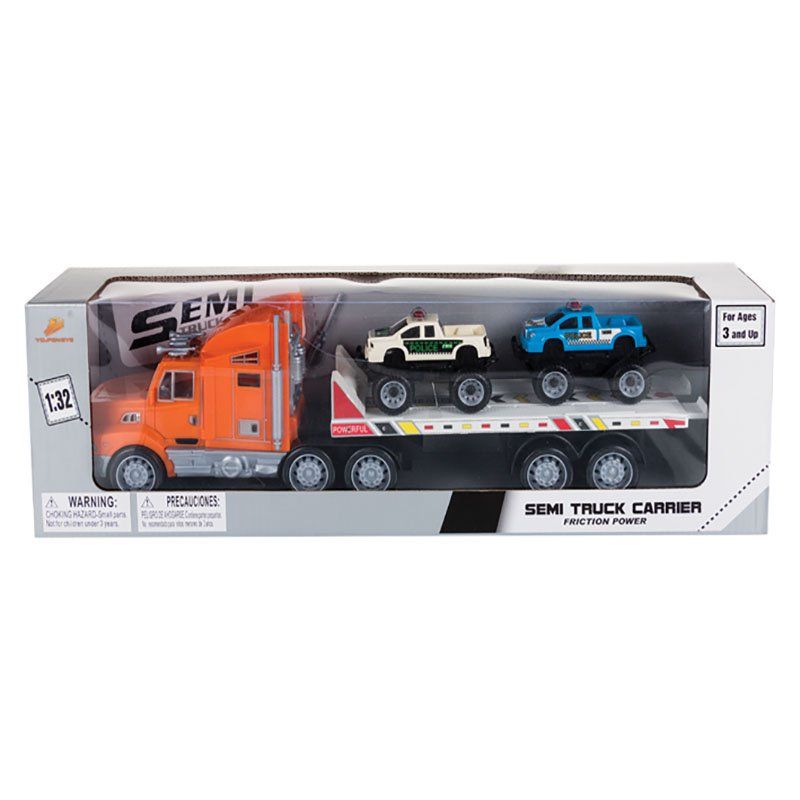 Toy Truck - Kid's Toys - Semi Truck Carrier - 1:32 Scale