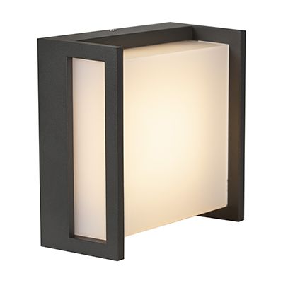 Qubo Outdoor Wall Light Grey LED 7.8W 3000K