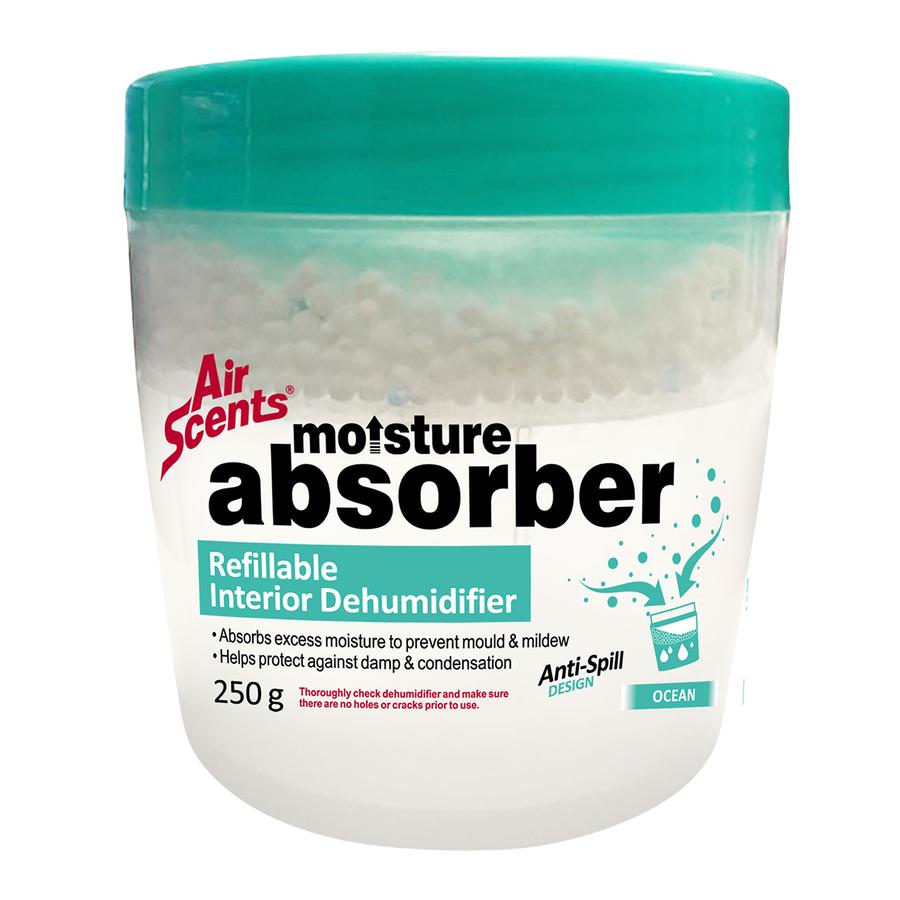 Air Scents Moisture Absorb Refillable Ocean 250G - 4 Pack