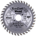 Tork Craft Tct Saw Blade 85Mm X 1.2Mm X 15Mm X 36T Wood Thin Kerf