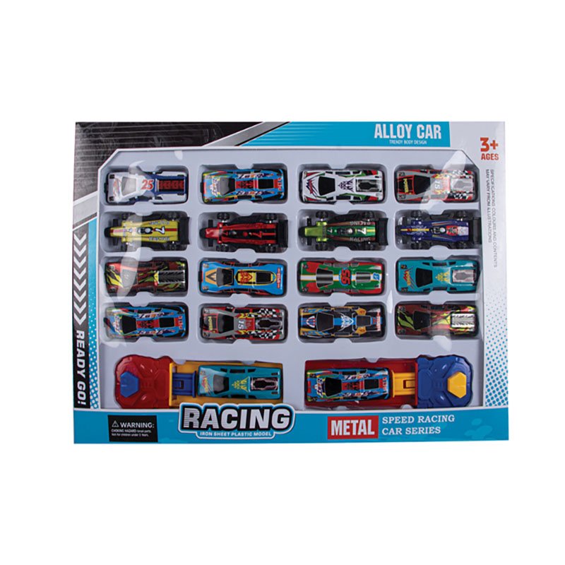 Launch & Go Racers - Metal - Assorted Colours - 20 Piece