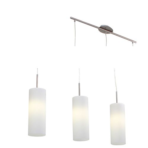 Troy3 3LT Pendant 700mm Satin Chrome