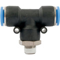 Aircraft Pu Hose Fitting Tee 12mm-1/4 M