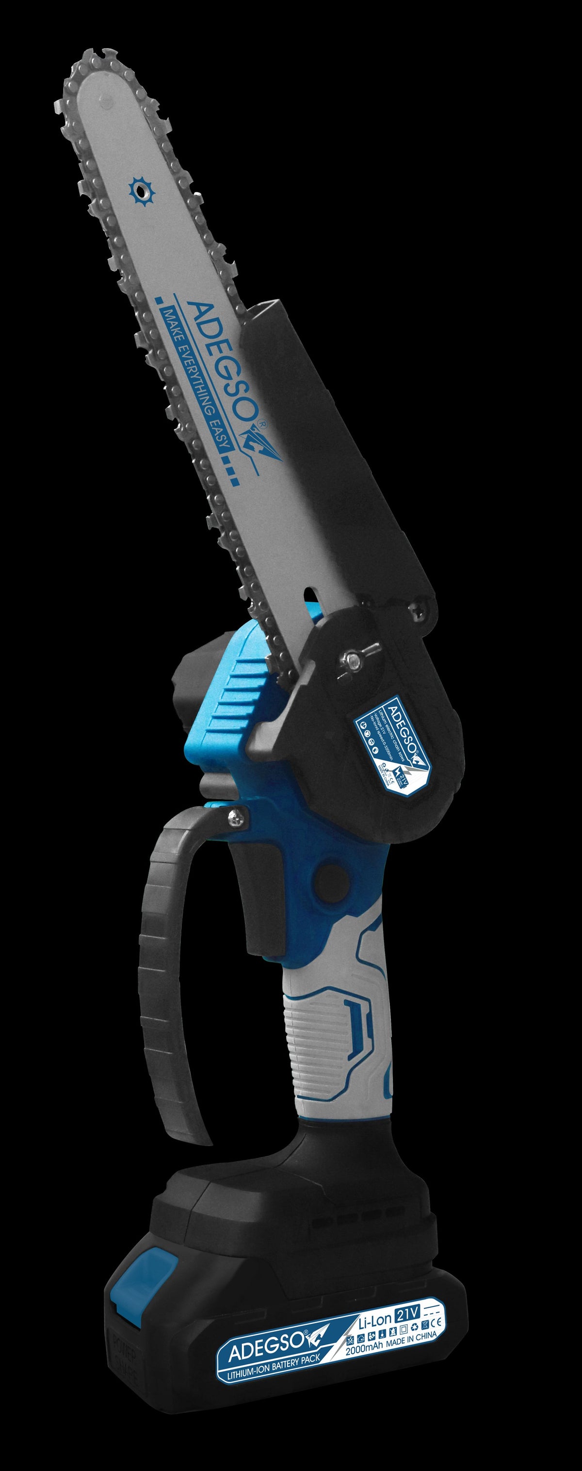 Adegso Battery charged Lithium ion Chian Saw