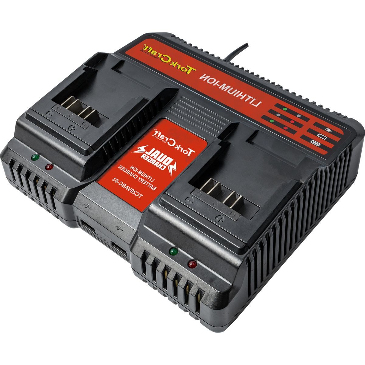 Tork Craft Battery Charger 20V 4.5A Dual Port 220V