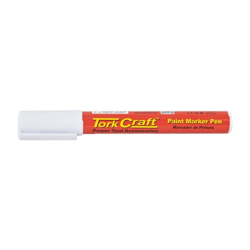 Tork Craft - Paint Marker Pen 1 Piece White Bulk - 3 Pack