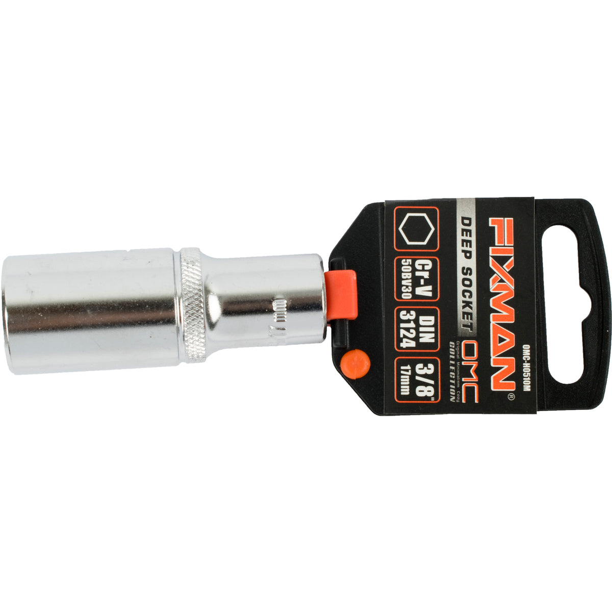 Fixman - Deep Socket - 3/8 Inch Drive - 17mm