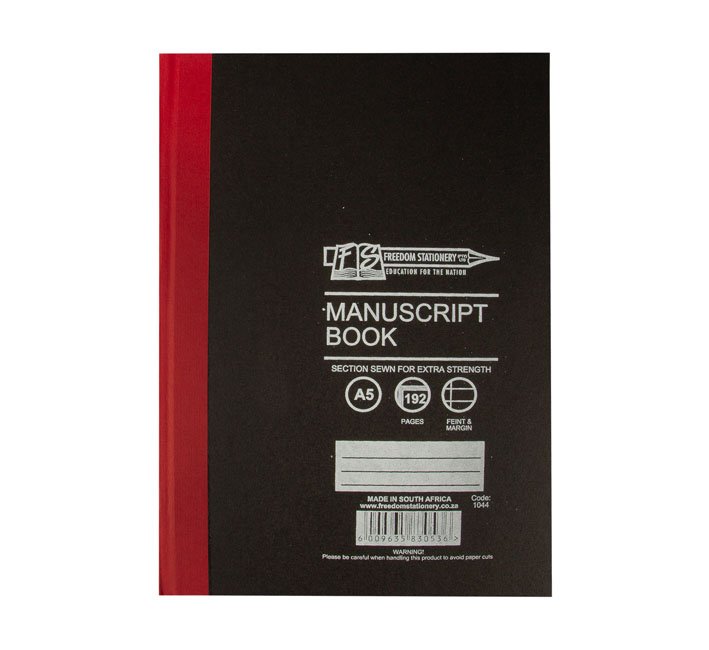 FS - Exercise Book - Hard Cover - Manuscript - Feint & Margin - A5