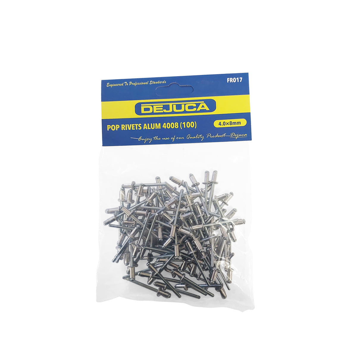 Dejuca - 100 Piece - Aluminium Pop Rivets - 4008