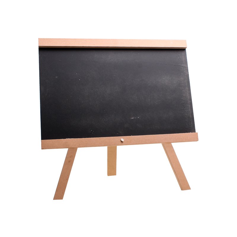 Blackboard - Art Accessories - Wooden Frame - Black & Brown - Tripod Stand
