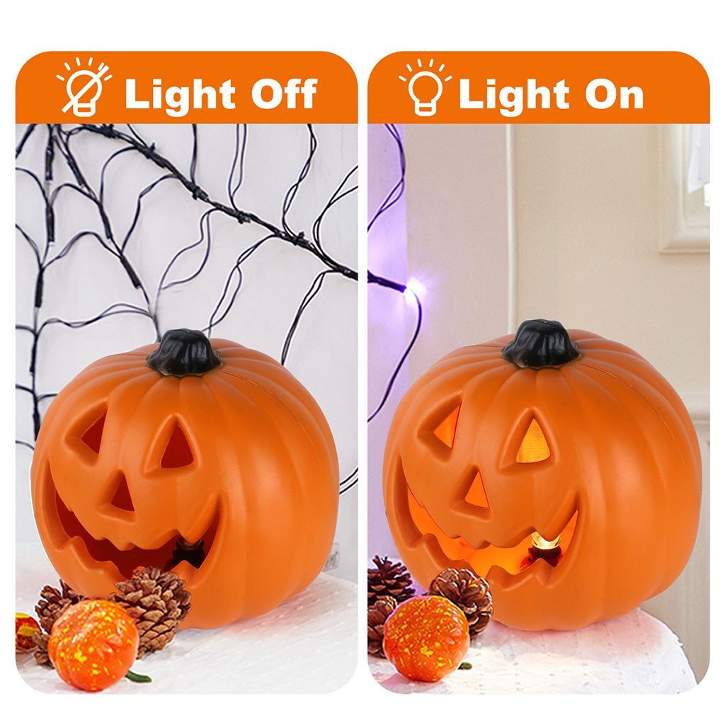 ORN Light Halloween Pumpkin - 17x20cm