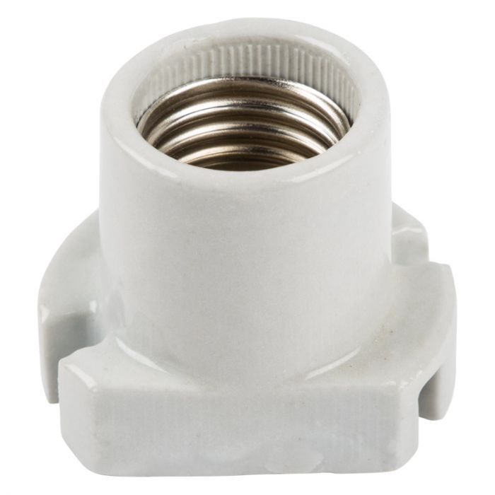 Lamp Holder Porcelain Skirted Es - 6 Pack