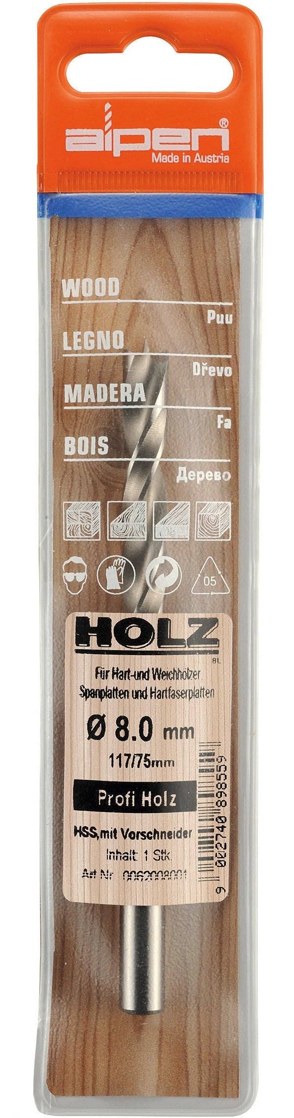 ALPEN - Wood Drill Bit Profi HSS 12mm